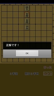 詰将棋の国の王女様の正解画面